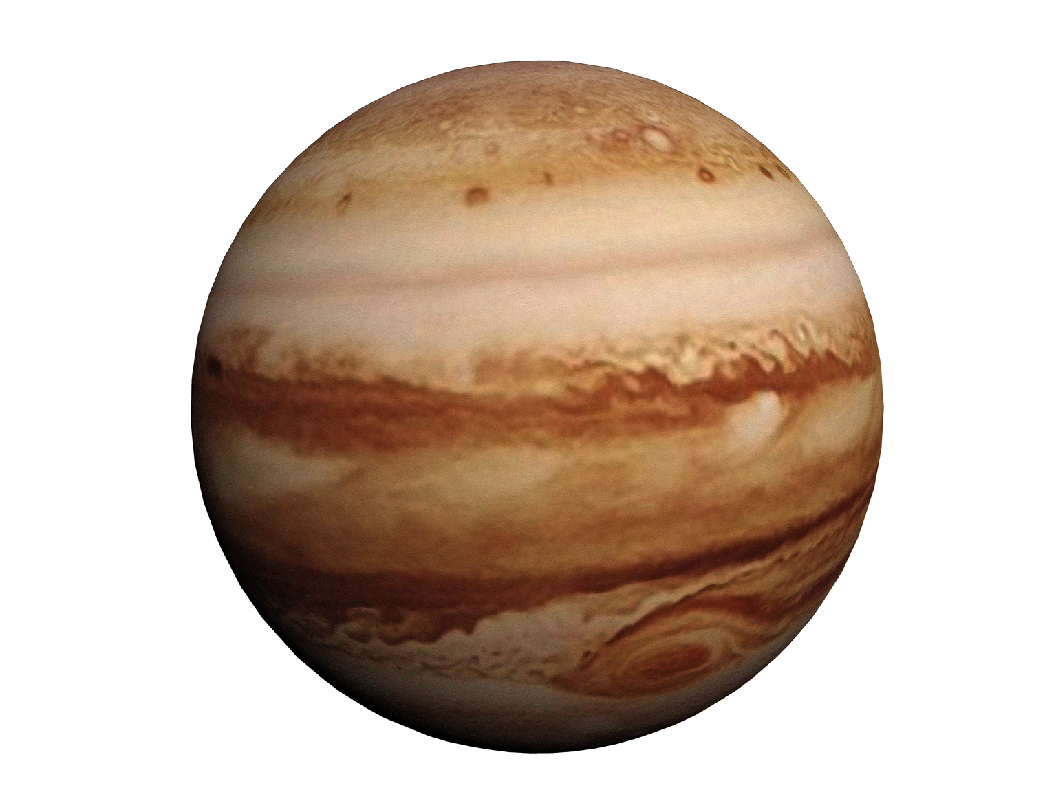 Юпитер на белом фоне